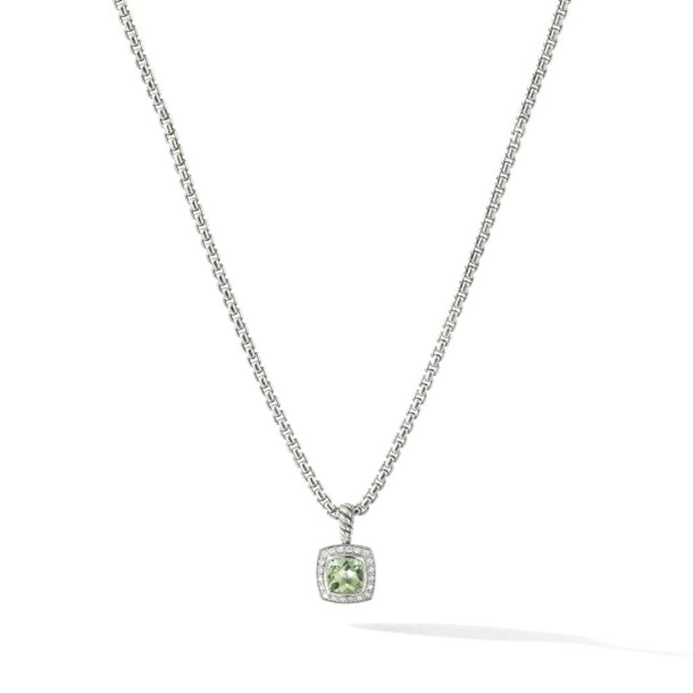 David Yurman Petite Albion® Pendant Necklace with Prasiolite and Diamonds